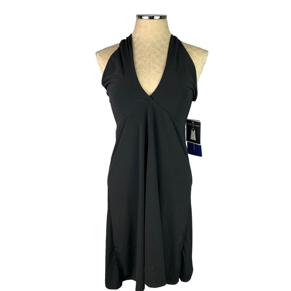 Medium Ocean Dream Signature The Convertible‎ Dress Black Halter New